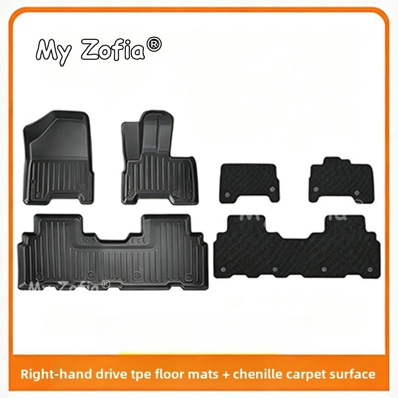 Full Waterproof TPE Car Floor Mats Custom Fit Auto Foot Pads Carpet Interior Modification Accessories For KIA EV5 2025 2026
