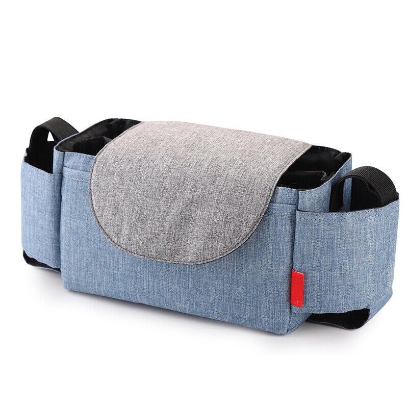 Baby Organiser Pram Mummy Bag Storage Buggy Stroller Pushchair Bottle Cup Holder