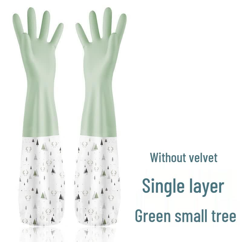 Bóyìduō Thickened Extended Latex Dishwashing Gloves