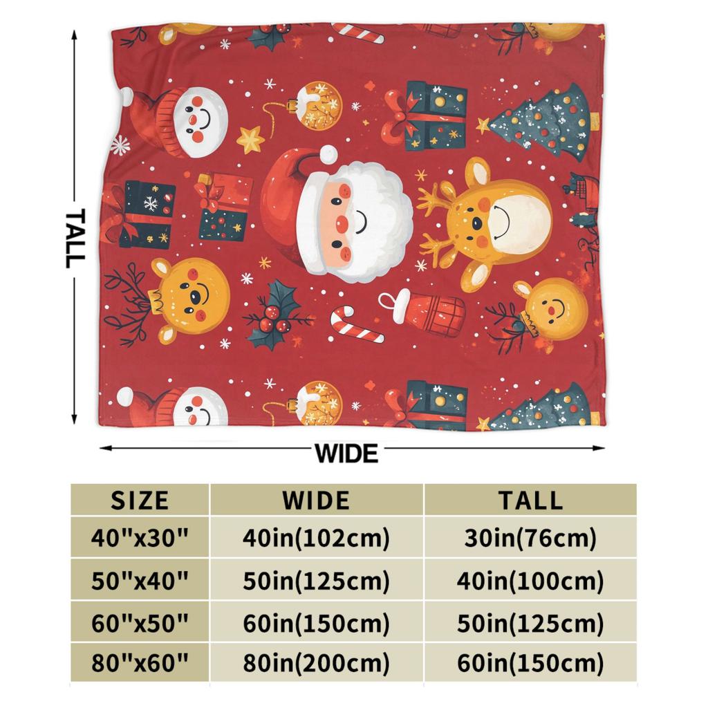 Weihnachten Weihnachtsmann Weiche Warme Decke Kinder Plüsch Überwurfdecke Bequeme Couch Sessel Flanell Tagesdecke Sofa Bettdecke