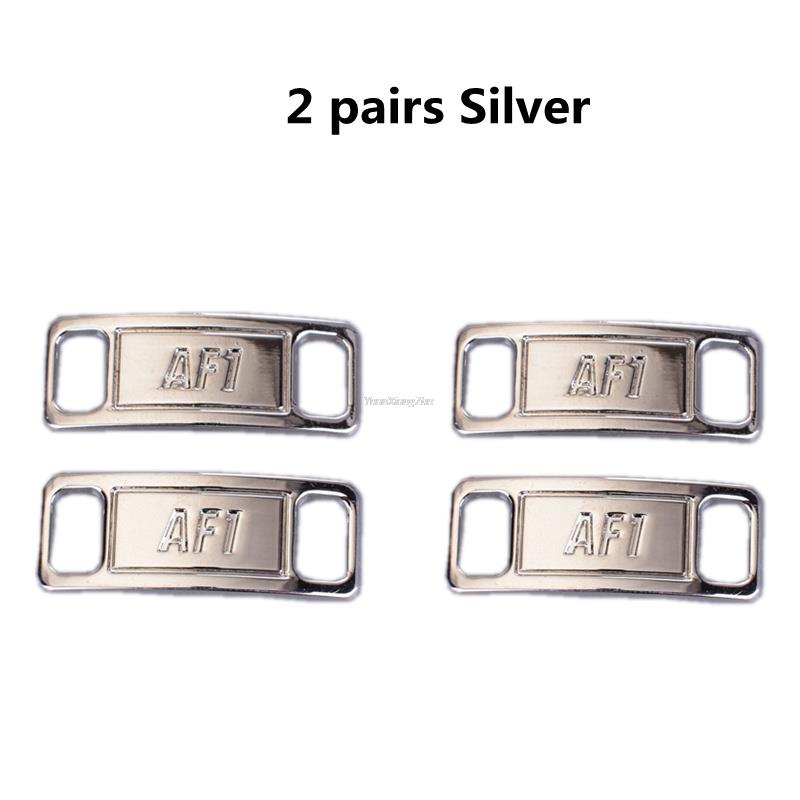 2pcs/pair AF1 Diamond Shoe Charms Fashion Laces Buckle Quality Metal Shoelaces Decorations Chapa Af1 Buckles Shoes Accessories