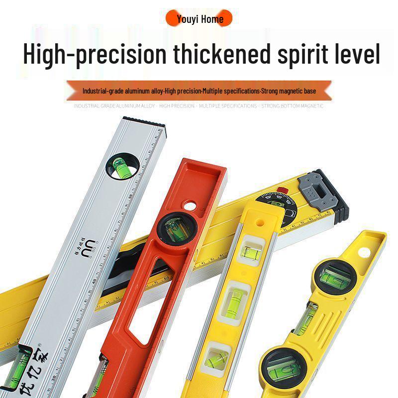 High-Precision Aluminum Alloy Mini Spirit Level - Perfect for Home Decoration and Building