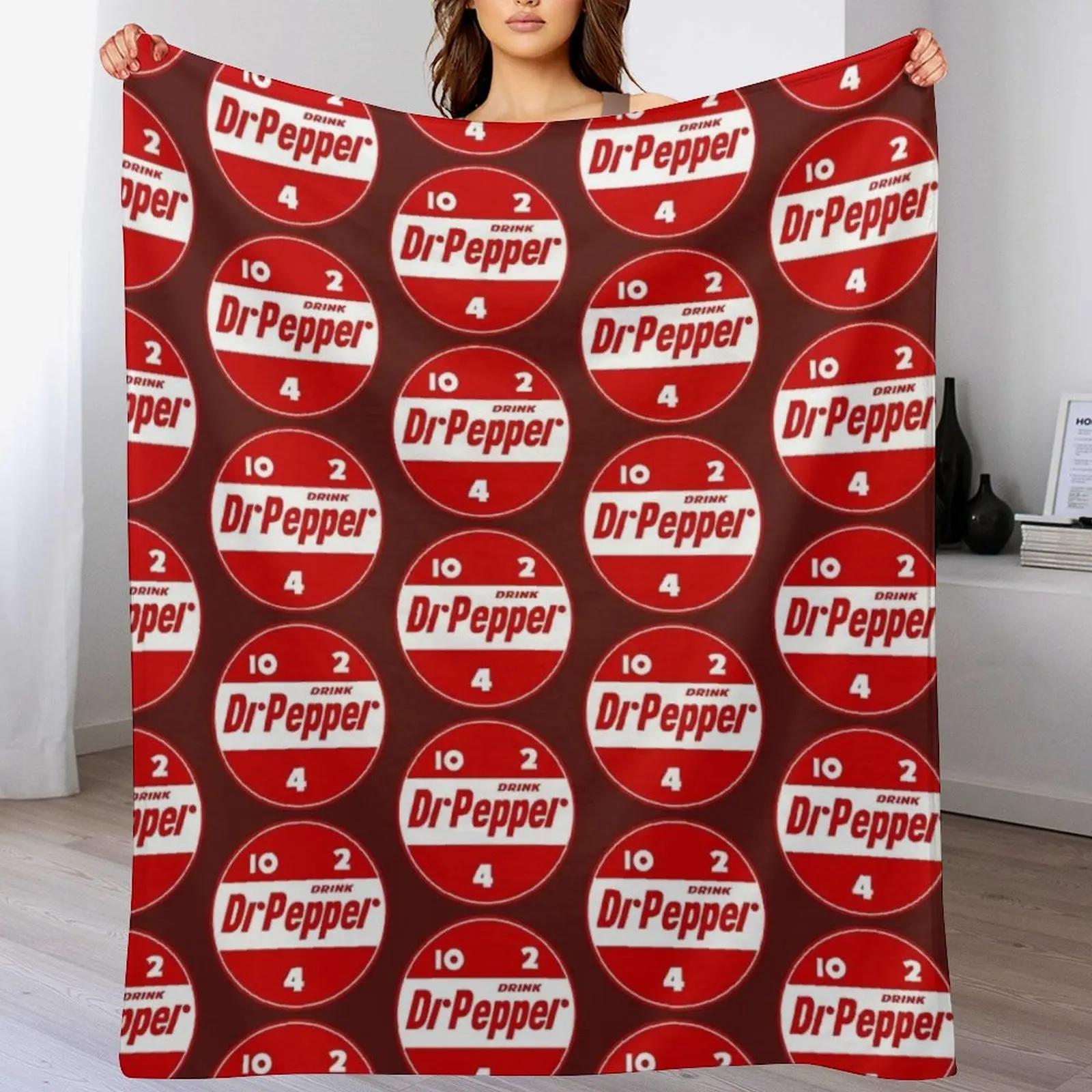 

1950s Dr Pepper Throw Blanket Wrinkle Resistant Lightweight Blanket 102x76cm(40x30in)