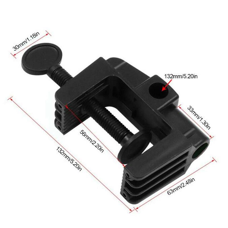 

10X Настольная лампа консольный кронштейн зажим фурнитура пластиковая стойка микрофон держатель света с нескользящими лампами аксессуары для освещения Pack of 1 чёрный