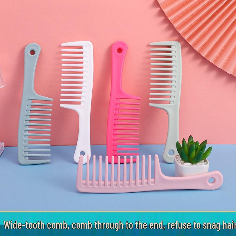 Wide Tooth Plastic Hair Comb - No Tangles, Easy to Use for Long Hair