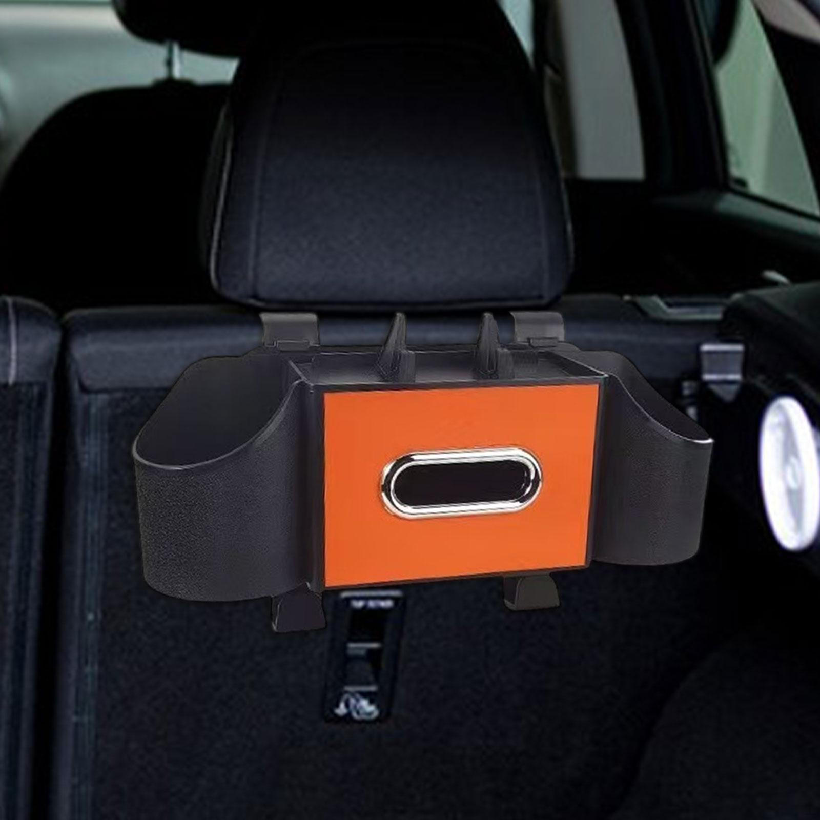 

Спинка автомобільного сидіння Ящик для зберігання Аксесуари Підвісний Органайзер Серветки Пляшки з водою помаранчевий