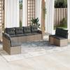 VidaXL Garden Lounge Set with Cushions 8 Pcs, Sofas with Adjustable Feet, Outdoor Furniture Set Patio Terrace, 3251187