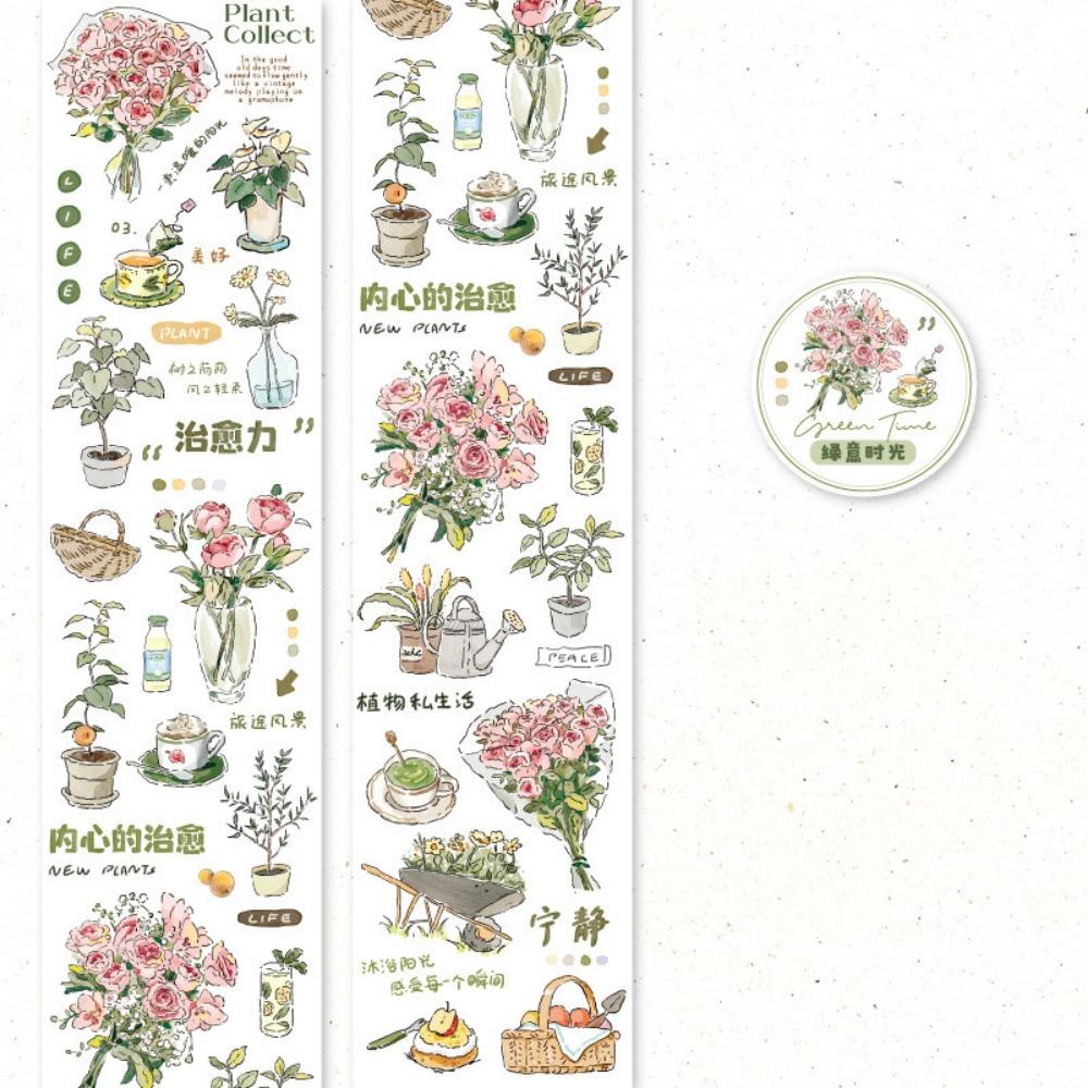 

Сделай сам Скрапбукинг Наклейки Серия Дневник Медленной Жизни Декоративные Наклейки Специальный Масляный Скотч Ведение Дневника 4