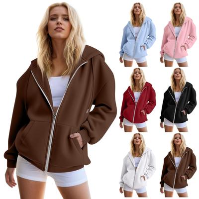 Dámske mikiny na zips, nadrozmerné mikiny, jesenná móda, outfity, ležérne bundy
