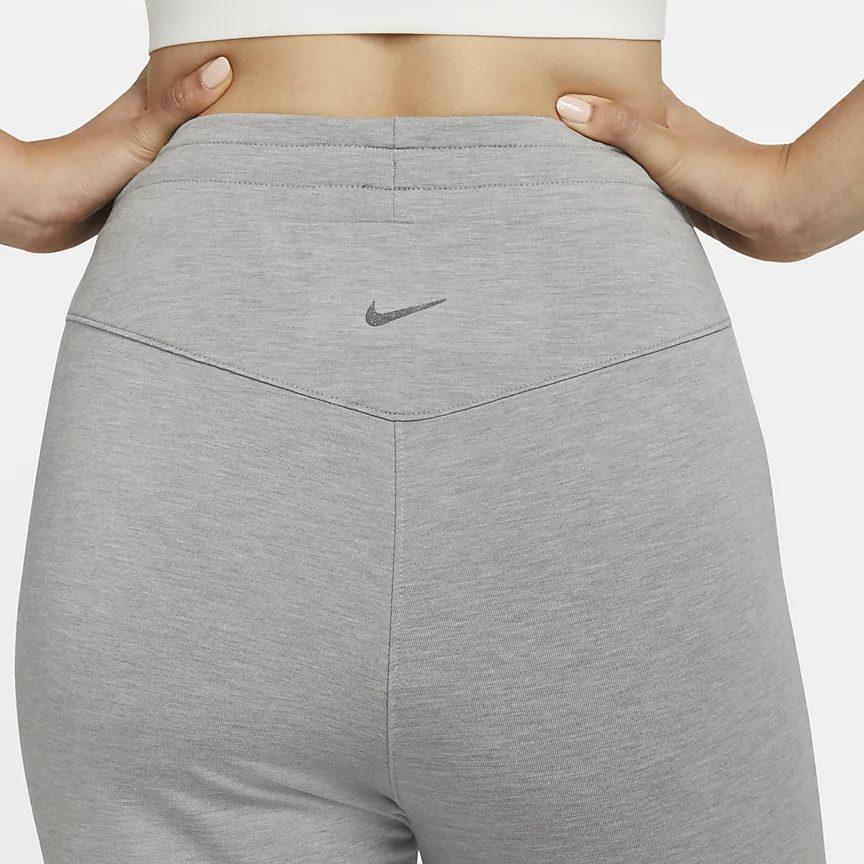 Nike Knitted Sweatpants Women's Gray Moderate Cuffed Pants DM7038-073