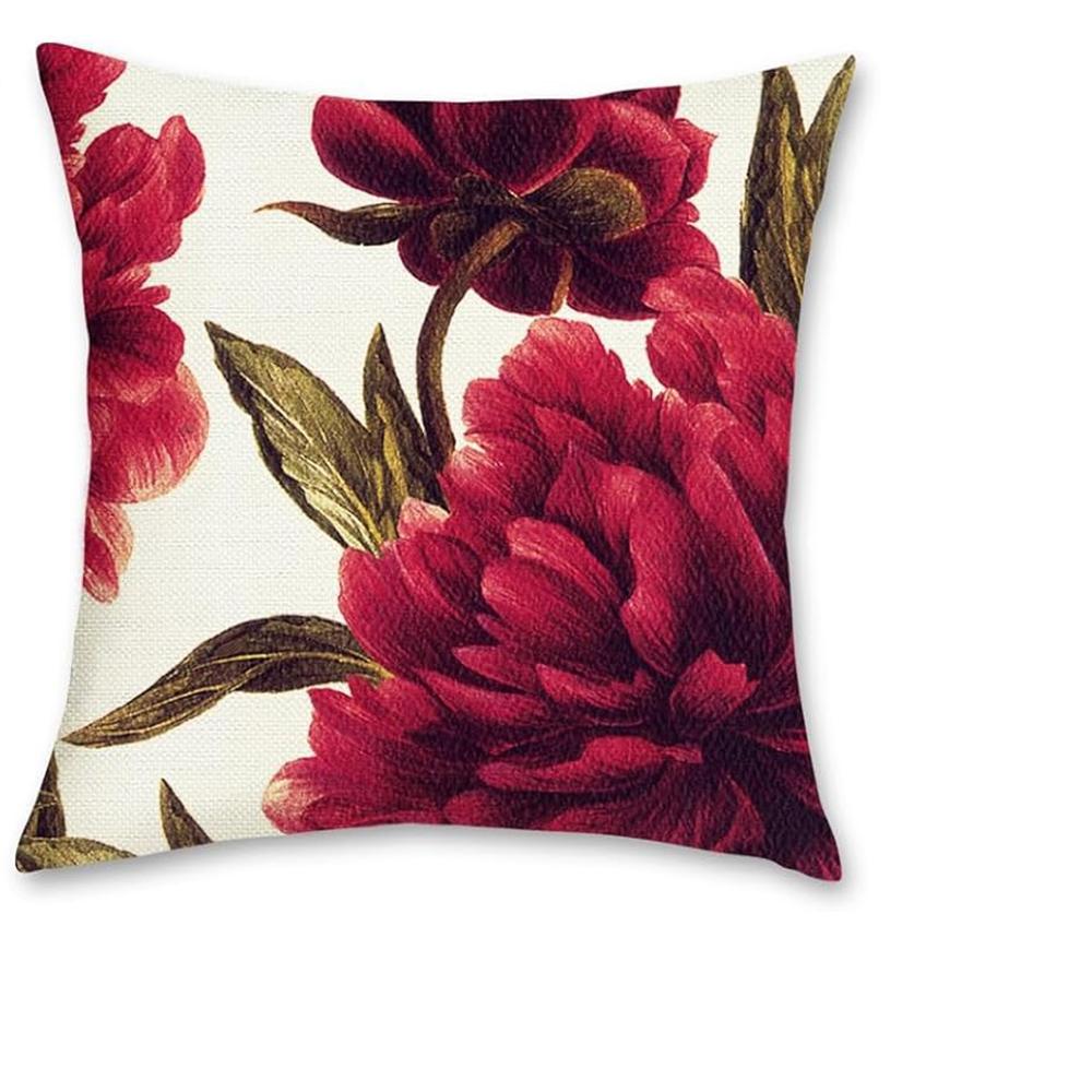 

Наволочки Peony Elegance BlossomПодушка для дивана в гостиной, мягкая и удобная, украшение для спальни 16x16in 40x40cm