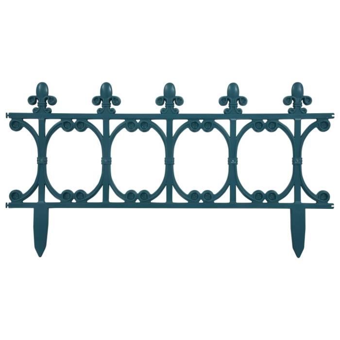 Bordures de jardin - VIDAXL - 16 pcs - Vert - 10 m - Matériau PP - Style gothique