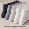Winter and Autumn Wool Socks - Cute Lace-patterned Chiffon Mid-calf Socks, Pile Socks, Padded and Thickened Style Stockings