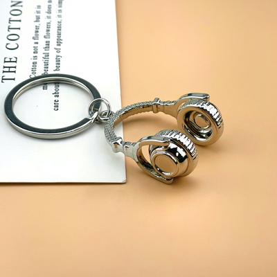 Music DJ Headset Keychain Headphone Keyring Gifts for Men Women Gift Jewelry