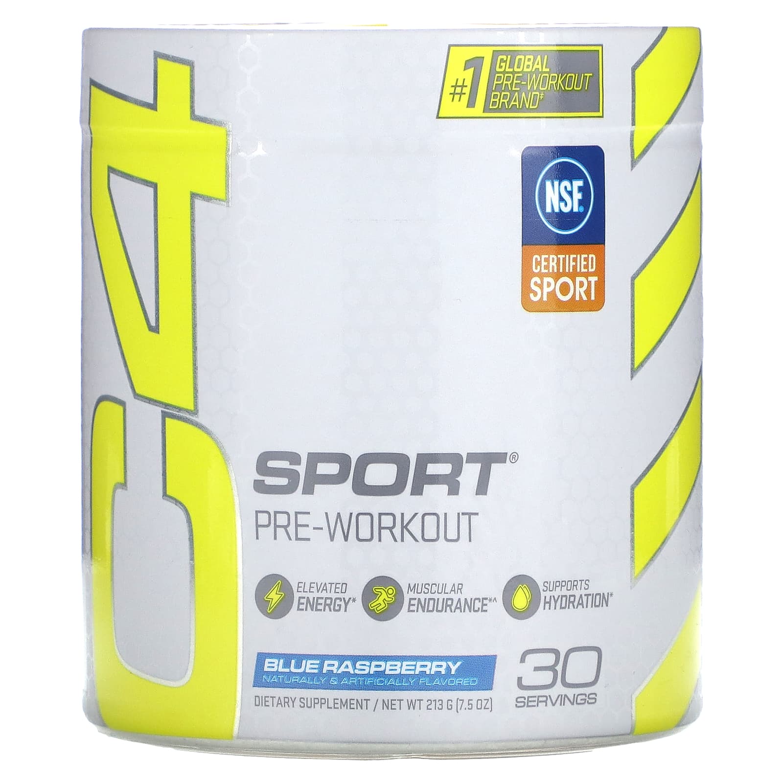 

C4 / Cellucor, C4 Sports, Pre-Workout, Blue Raspberry, 213g (7.5oz)