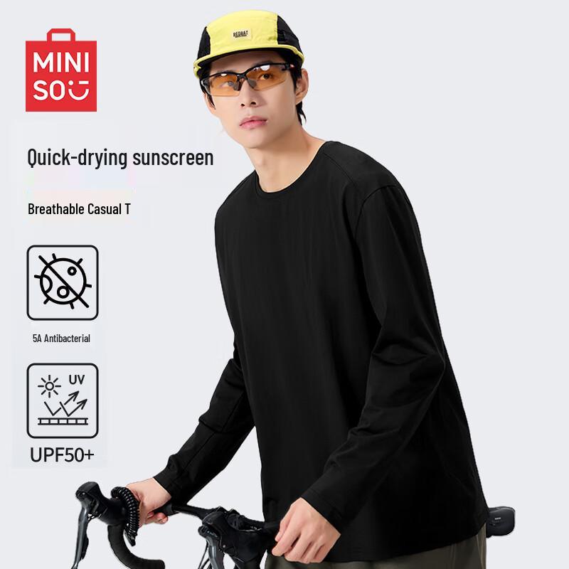MINISO Men's Quick-Dry Long Sleeve Running T-Shirt