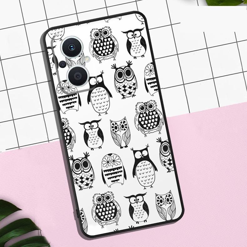 Cute Owls Case For OPPO Reno 7 8 10 11 12 13 Pro 13F 12F 11F 8T OPPO Find X8 Pro X6 X3 X5 Lite Cover