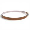 Great HERMES Belt Focus 65 H-belt Reversible Brown Leather Women Used