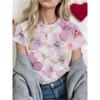 New women's T-shirt loose large size new printing