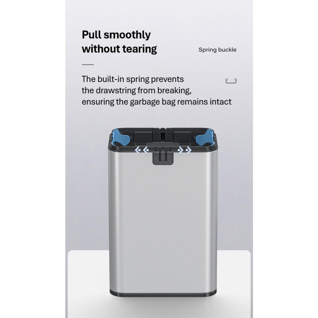 30L Large Capacity Smart Motion-Sensing Trash Bin Bathroom Office Garbage Can Commercial Public Area Dustbin