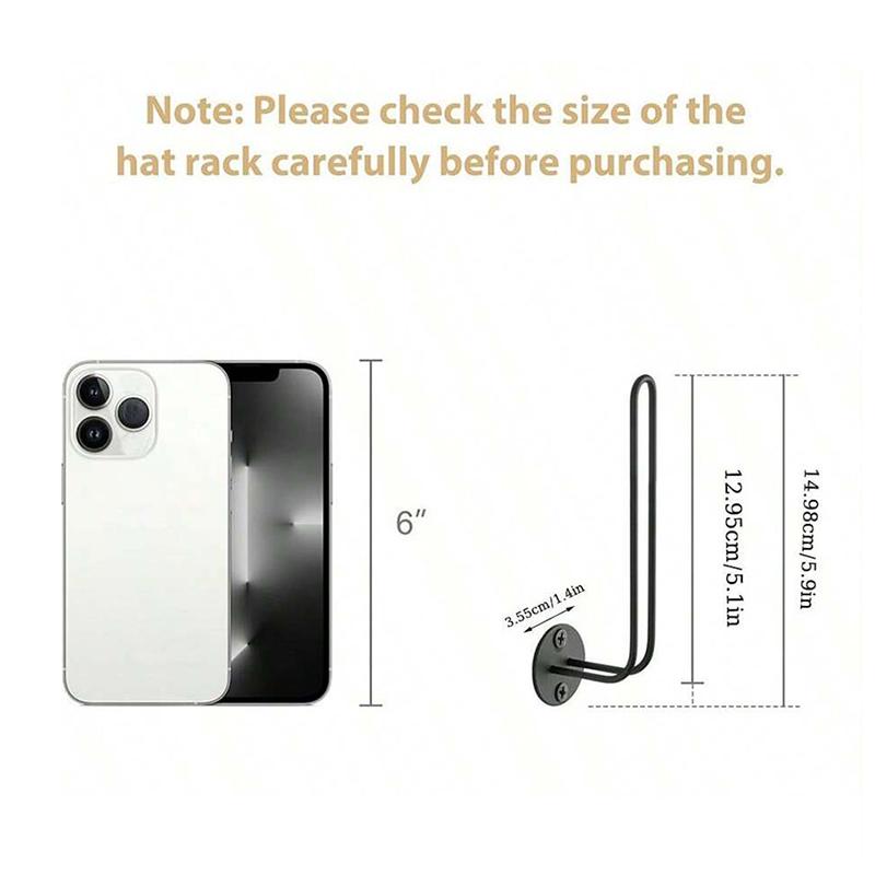 Uchwyt na czapki Organizer na czapki Na czapki bejsbolowe Ścienny stojak na czapki Oszczędzający miejsce Mieści 10 czapek Haki na czapki w kształcie litery L Mocowanie ścienne Uchwyt na czapki