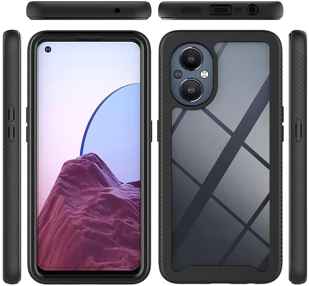 Oppo Reno7 Lite Shockproof Case with Film, Black
