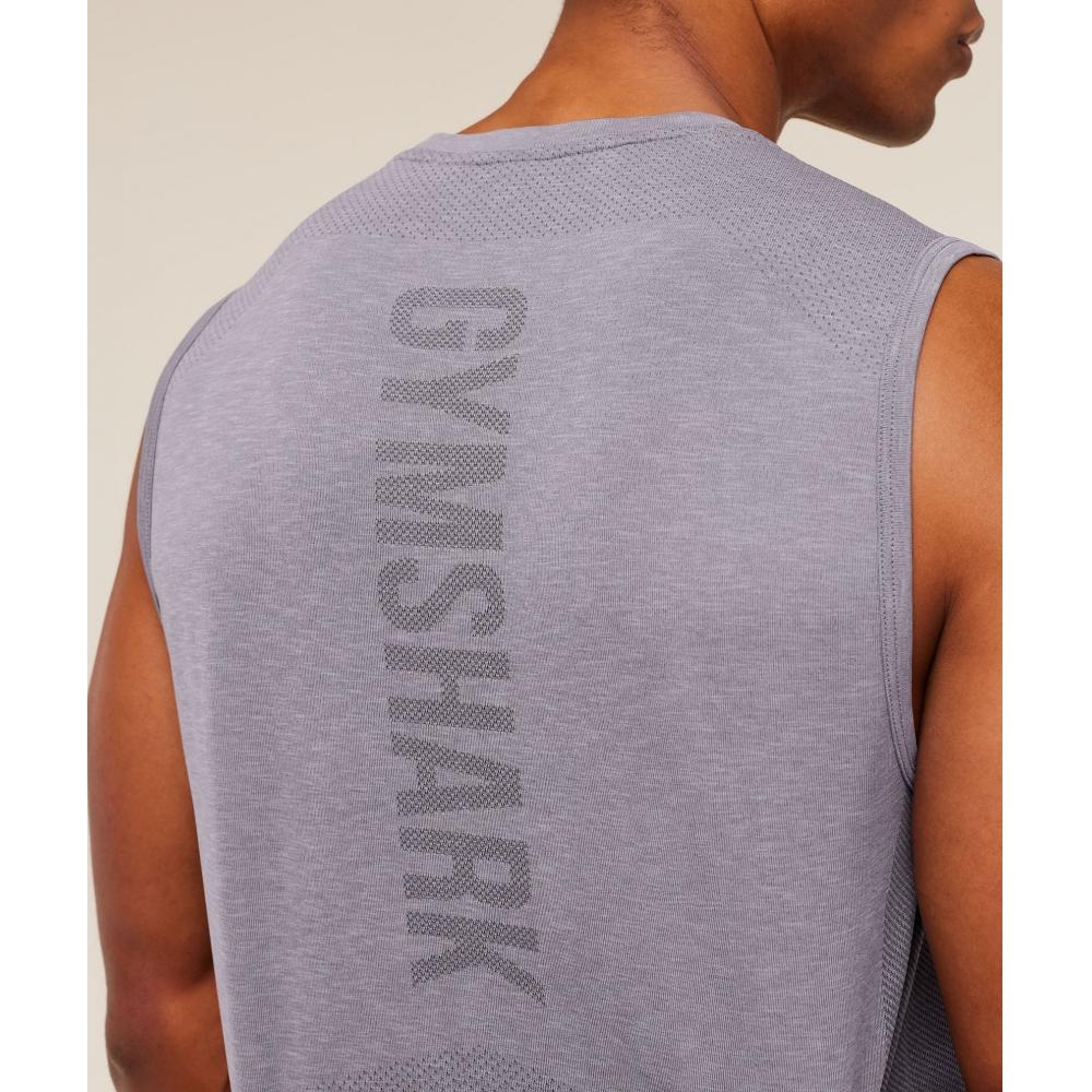 Gymshark Lightweight Seamless Tank Gs Fog Purple  Marl A3b7v Pcmg