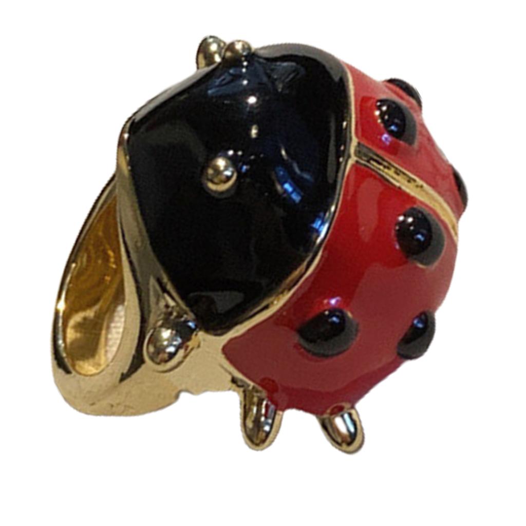 Retro Stil Legierung Insektenring mit Strassdetails Handgefertigter Fingerring Modeaccessoire für elegante Abendgarderobe