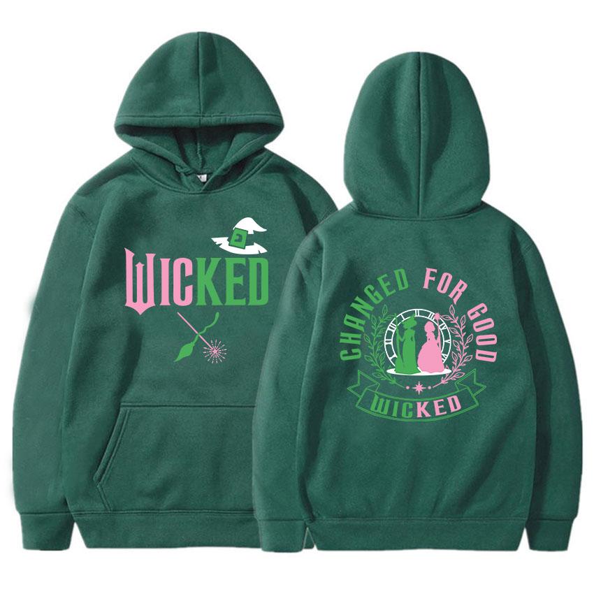 Changed for Good Wicked Fantasy Movies Hoodies Graphic Clothes Women Men Hooded Winter Sweatshirts Moletom Casual Female Hoodie
