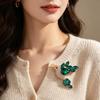 New Shiny Rhinestone Crystal Parrot Bird Brooch Vintage Animal Badge Lapel Pin Suit Coat Dress Party Jewelry Accessories Gifts