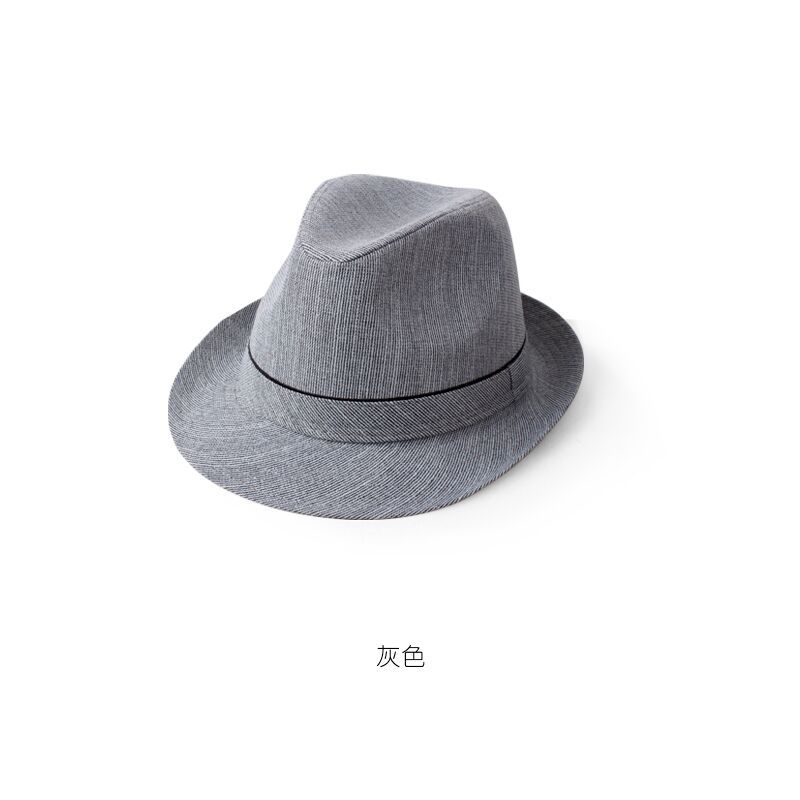

New Summer Sun Hat Solid Color Linen-like Rolled Brim Jazz Casual British Style UV Protection Sunshade for Daily Wear Outdoor 57cm
