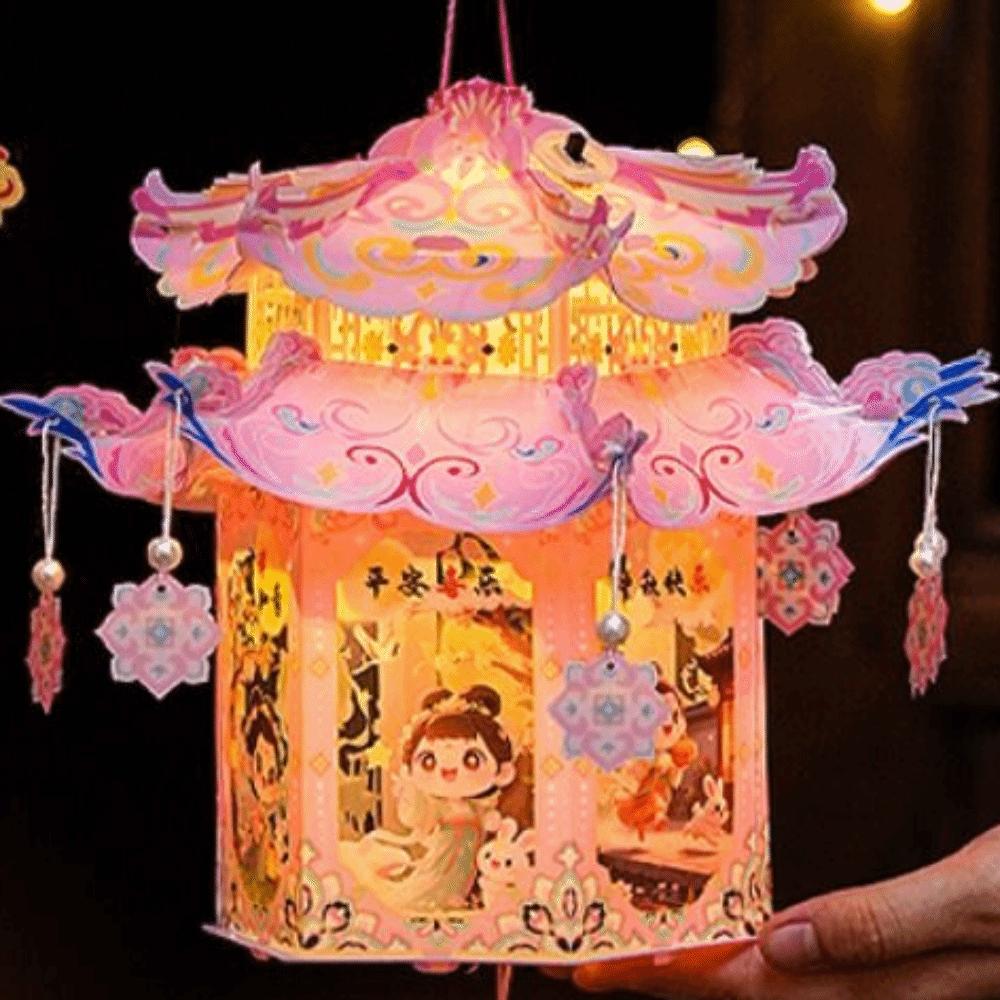 PVC Mid-Autumn Festival Lantern Glowing Luminous Lantern Bunny Lantern Kit  Wedding Decor