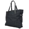 Used CHANEL Tote Bag New travel line COCO Mark Jacquard nylon/leather black 9th