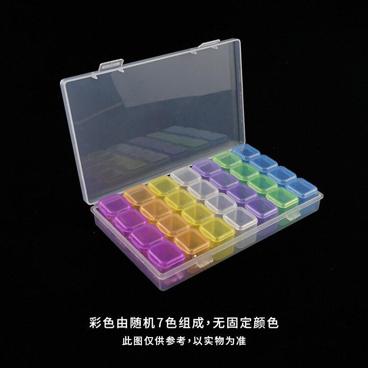 28/56 Grids Adjustable Clear Jewelry Box Storage Jewelry Organization Storage Boxes Jewelry Case