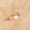1PCS Camellia Opening Adjustable Ring