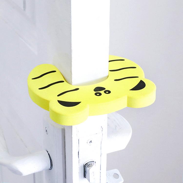 Child and baby safety anti-clip door card, door stop door plug, baby door barrier, cartoon animal shaped door stop