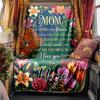 Thank You Mom Appreciation Card Customize Your Name Blanket Soft Warm Cozy Versatile For Sofa Couch Office Bed Picnics Ideal For All Seasons Warmthful