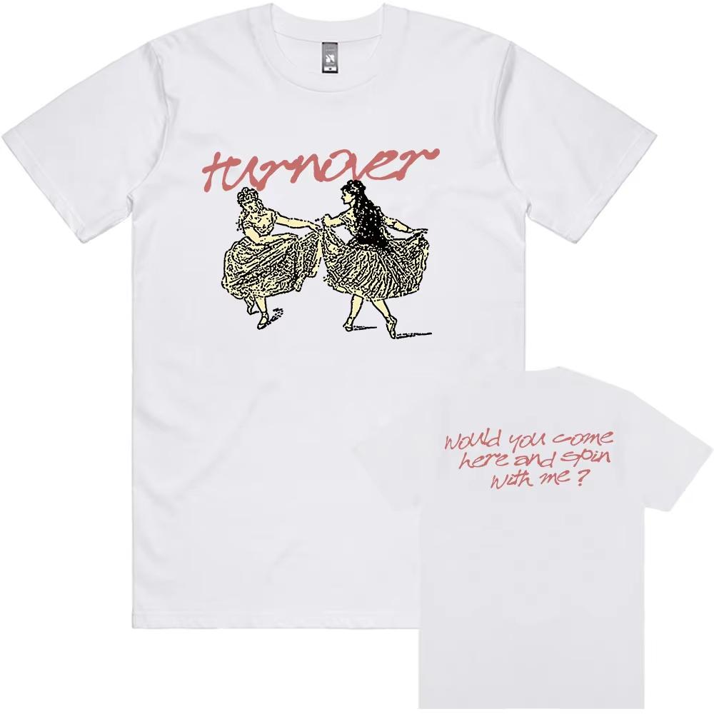 DIZZY TEE TURNOVER Band Rock Band T-shirt Grunge Fashion Unisex Streetwear Summer Cotton Loose Male Tshirts Hip Hop Men T Shirt