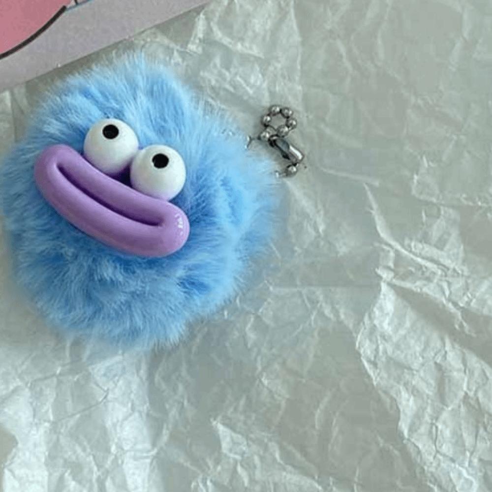 Mini Funny Clown Keychain Plushies Big Mouth Plush Pendant Cute Sausage Mouth Keyring  Bag Pendant