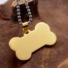 Cute Stainless Pet Name Dog Personalized ID Steel Blank Bone Tags