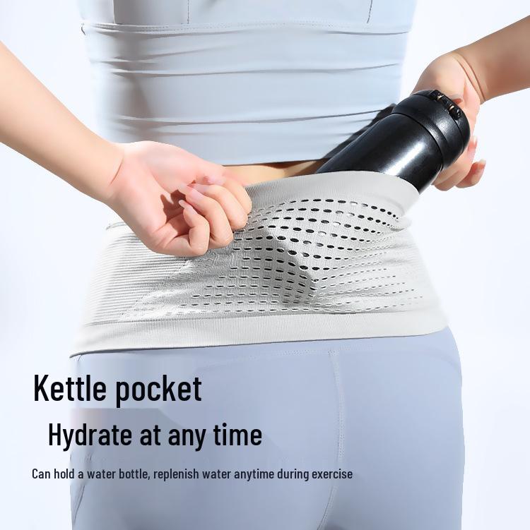 Unisex Water-Repellent Knitted Running Waist Bag with Invisible Phone Pocket