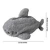 Big Shark Cartoon Pencil Bag Open Mouth Fluffy Pencil Bag Plush Pencil Bag  Stationery