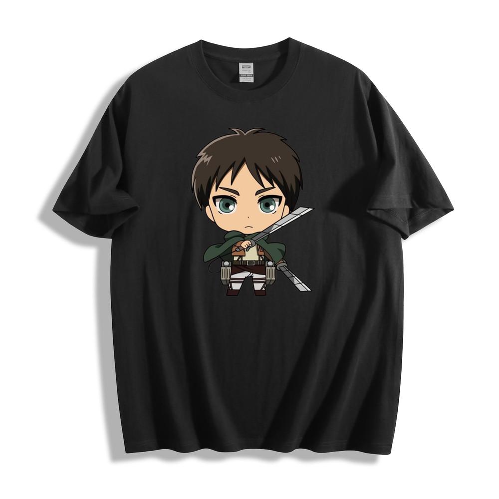 Attack On Titan Chibi Eren T-Shirt - Cute Anime Character Design Unisex Tee
