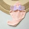 Wind Cute Bow Dry Hair Cap Female Absorbent Quick Drying Shower Cap Bag Head Dry Hair Towel Shampoo Hair Towel I