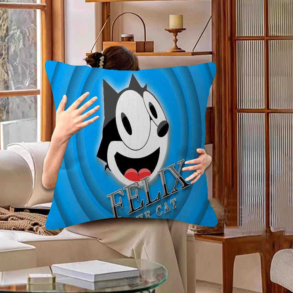 Cute F-Felix The Cat Pillow Anime Pillow Sofa Bed Head Pillow Cover Cushion Cover 45x45 Cm Fashion