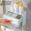 Light Luxury Washcloth No Punch Living Room Room Wall Mounted Toilet Waterproof Storage Box