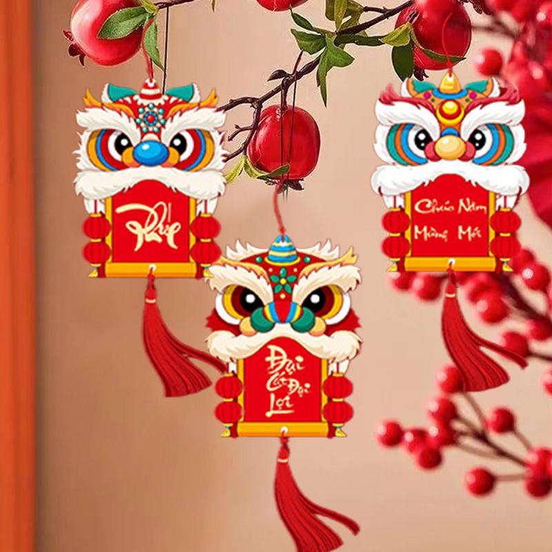 Chinesische Neujahrsornamente Traditionelle Chinesische Neujahrsquasten Ornament Neujahrsanhänger für Zuhause Restaurant Auto Bäume