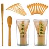 Japonský ceremoniál Bamboo Matcha Praktická metlička na prášek Káva Zelený čaj Štětec Chasen Nástroj Mlýnek Kartáče Čajové příslušenství