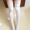 Women's Sexy Stockings Large Size Lace Top Hold Up Thigh High Stockings Medias Female 8 Non-slip Silicone Stockings Pantyhose