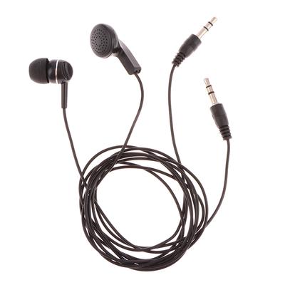 1Pc Earpiece 3.5Mm Plug Single Side Headset Headphone Dual Channel Earphone For Laptop Pc Headset